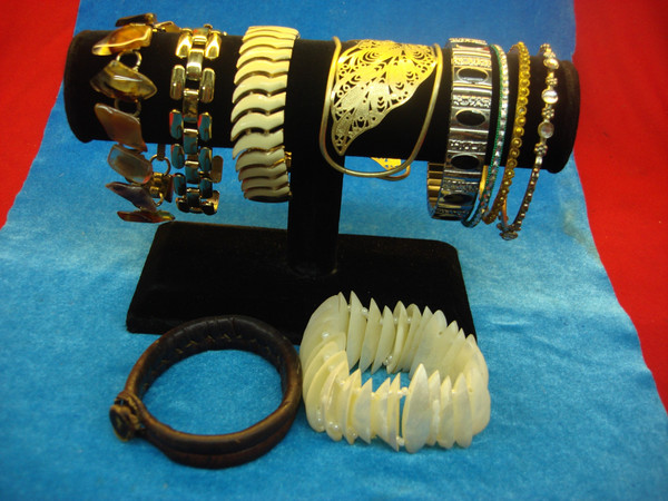 Vintage Estate Jewelry Lot - 10 Unique Costume Bracelets #79