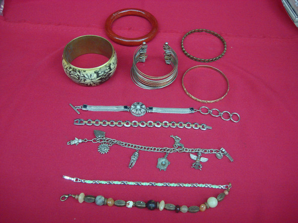 Vintage Estate Bracelet Lot of 10 - Costume Jewelry Collection