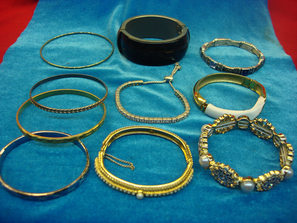 Vintage Estate Bracelet Lot of 10 - Costume Jewelry Collection #84