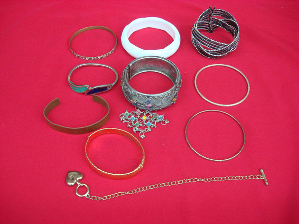 Vintage Estate Bracelet Lot of 10 - Unique Costume Jewelry