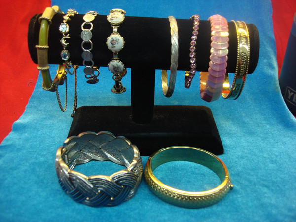 Estate Sale 10-Piece Costume Bracelet Lot - Unique Vintage Style