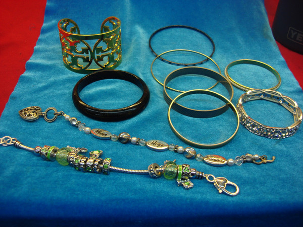 Estate Find! 10 Vintage Costume Bracelets - Unique & Wearable Lot #91
