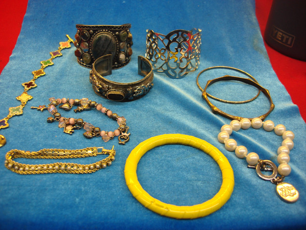 Estate Find! 10 Unique Costume Bracelets - Vintage Lot #94