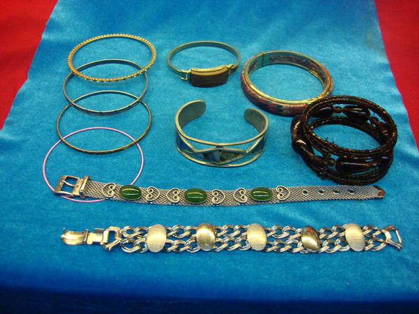 Vintage Costume Bracelet Lot of 10 - Estate Find #96