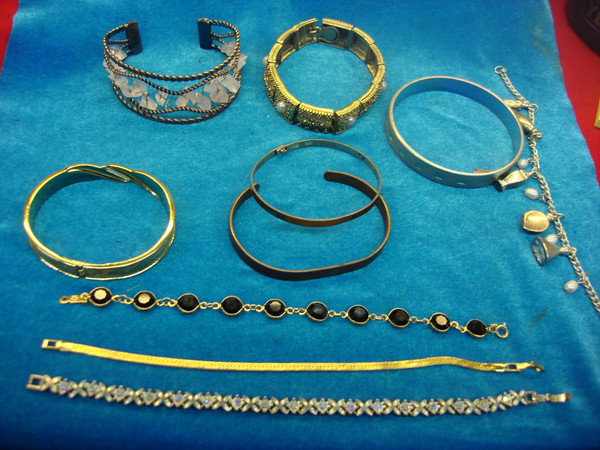 Vintage Estate Bracelet Lot of 10 - Unique Costume Jewelry #101