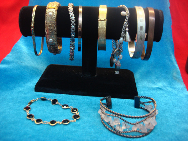 Vintage Estate Bracelet Lot of 10 - Unique Costume Jewelry #101