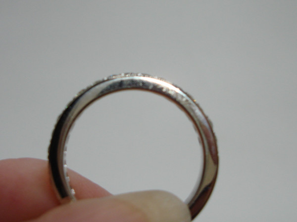 14K White Gold Diamond Wedding Band Ring - Size 5.5, 0.5ct Brilliant Diamonds