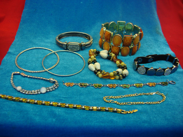 Vintage Estate Bracelet Lot of 10 - Unique Costume Bracelets & Jewelry