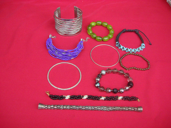 Vintage Costume Bracelet Lot of 10 - Estate Find #144