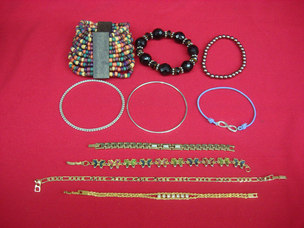 Vintage Estate Bracelet Lot of 10 - Unique Costume Bracelets #146