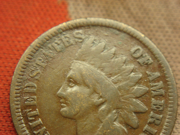 1873 Indian Head Cent - Open 3 Variety (Tough Date) - Natural Surfaces