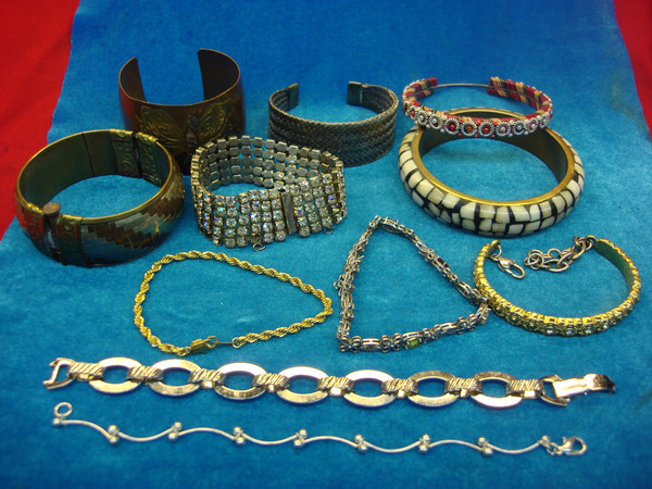 Vintage Estate Bracelet Lot of 10 - Unique Costume Jewelry