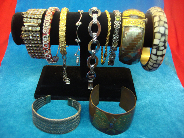Vintage Estate Bracelet Lot of 10 - Unique Costume Jewelry