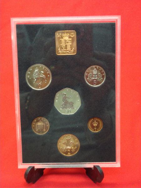 1971 Great Britain Decimal Coin Proof Set - 6 Coins & Commemorative Medal -  Royal Mint