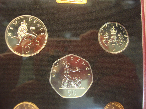 1971 Great Britain Decimal Coin Proof Set - 6 Coins & Commemorative Medal -  Royal Mint
