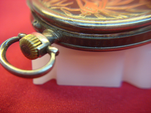 Antique EL Brazalete Open Face Pocket Watch .900 Silver - Perrenoud Fils & Co.