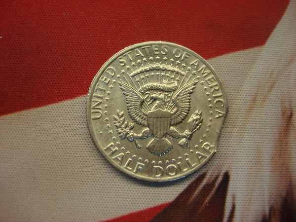 1977 Kennedy Half Dollar with Die Clip - Rare Minting Error, Nice Condition