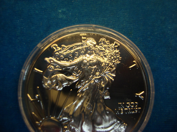 2018 American Silver Eagle with Ruthenium Accents - .999 Fine Silver Dollar
