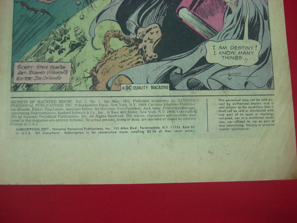DC Super-Stars Presents Secrets of Haunted House #1 (May 1975) - Vintage Comic Book