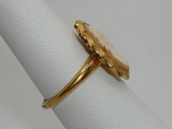 Vintage Coventry 1/20 Gold Filled Shell Cameo Ring - Size 5 1/4