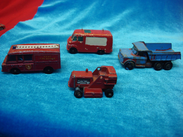 Vintage Lesney Matchbox Lot of 8 (#18, 48, 55, 57, 58, 62, 63, 65) - Parts/Restoration