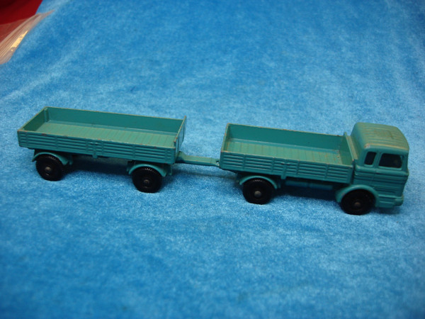 Vintage Matchbox Lesney No. 47C, 1E & 2D Truck Trio - Tipper, Mercedes Truck & Trailer