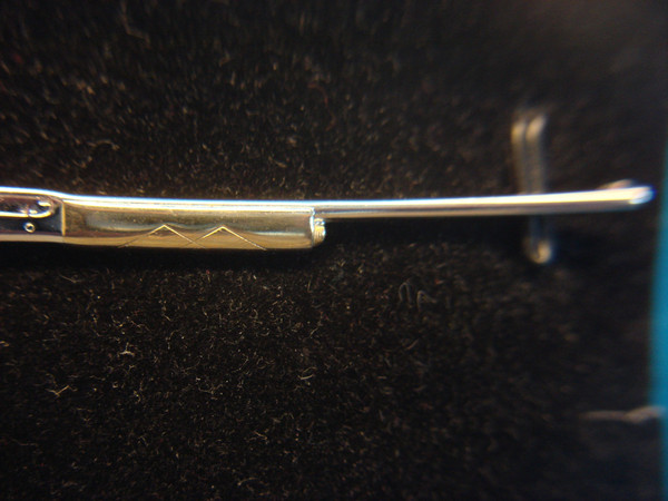 Vintage Hickok Gold/Silver Semi-Auto Shotgun Tie Clip - 3
