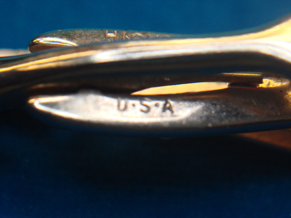 Vintage Hickok Gold/Silver Semi-Auto Shotgun Tie Clip - 3