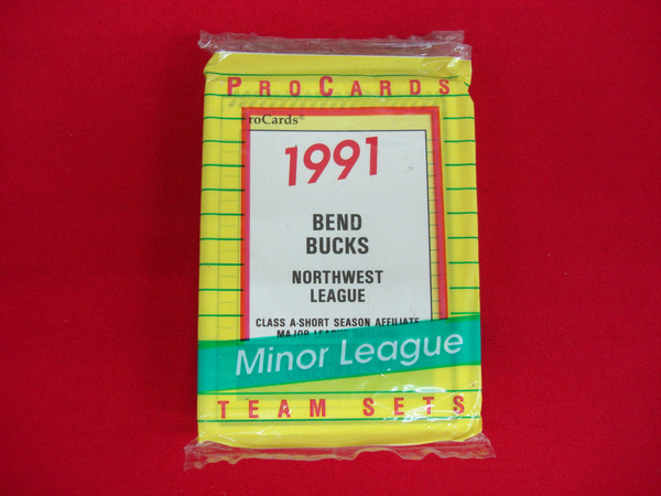 1991 Bend Bucks Procards Minor League Baseball Team Set - Rare Find! (Factory Sealed)
