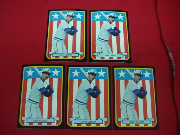 Vintage John Olerud Toronto Blue Jays Baseball Card Lot (5 Cards) - Broder Type