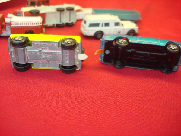 Vintage Lesney Matchbox Cars (8-Pack) - Parts/Restoration - Regular & Superfast Wheels