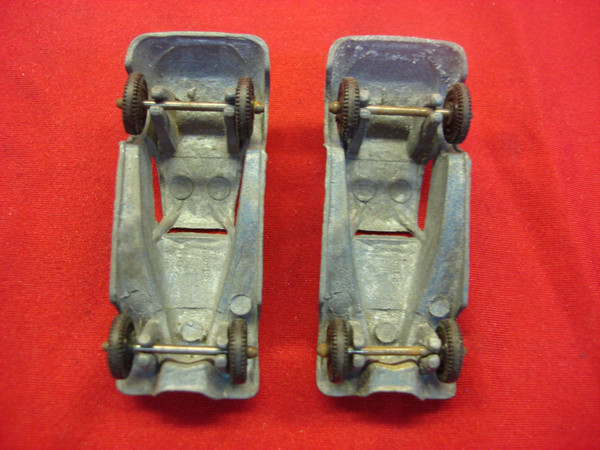 Vintage Tootsietoy 1939 Mercedes Coupes (2-Pack) - Blue - Excellent Condition