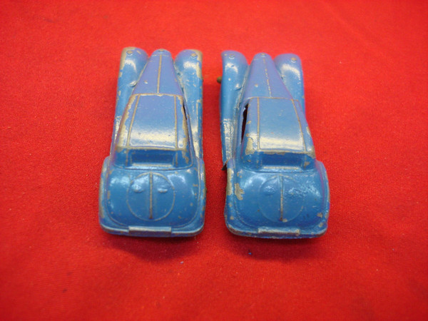 Vintage Tootsietoy 1939 Mercedes Coupes (2-Pack) - Blue - Excellent Condition