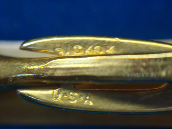 Vintage Hickok Gold-Tone Cufflinks & Tie Clip Set - Excellent Condition #59