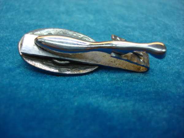 Vintage Turquoise Tie Clip - 1 3/4