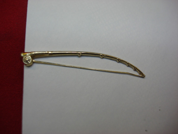 Vintage Hickok Gold Tone Fly Fishing Tie Clip - Unique & Stylish