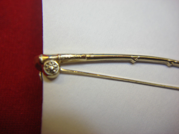 Vintage Hickok Gold Tone Fly Fishing Tie Clip - Unique & Stylish