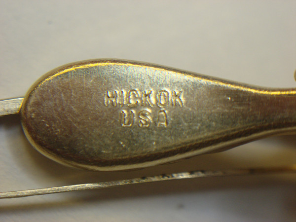 Vintage Hickok Gold Tone Fly Fishing Tie Clip - Unique & Stylish