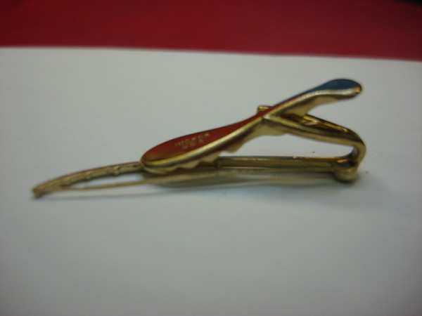 Vintage Hickok Gold Tone Fly Fishing Tie Clip - Unique & Stylish