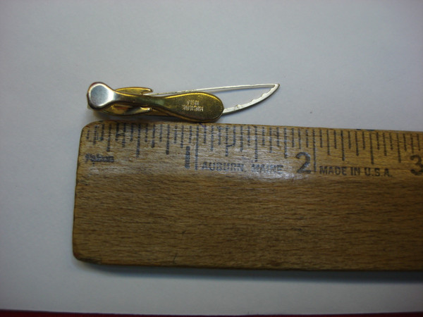Vintage Hickok Gold Tone Fly Fishing Tie Clip - Unique & Stylish