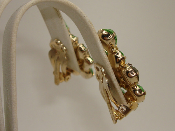 Vintage Kramer Foiled AB Rhinestone Earrings - Estate Find, Mint Condition