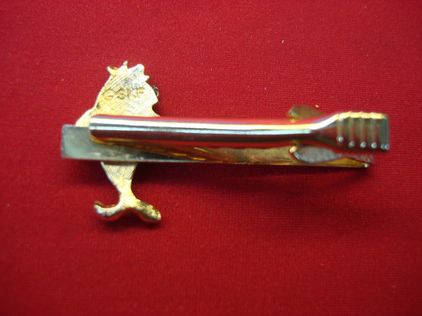Vintage Star Kist Charlie the Tuna Tie Clip - Gold Tone Metal (2 inches)