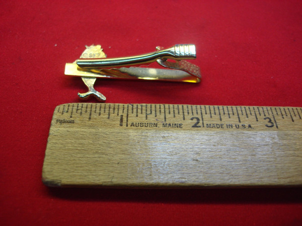 Vintage Star Kist Charlie the Tuna Tie Clip - Gold Tone Metal (2 inches)