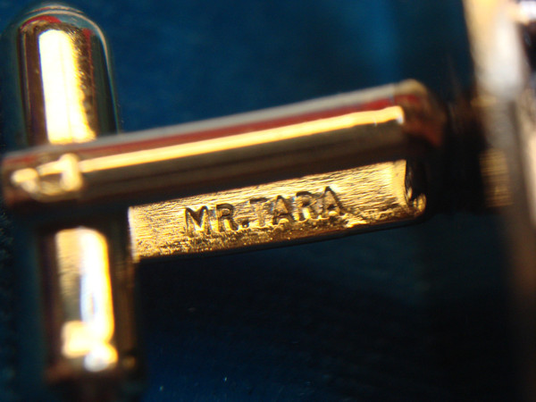 Vintage Gold/Silver Tone Motorcar Cufflinks - Exquisitely Detailed Pre-Owned Pair