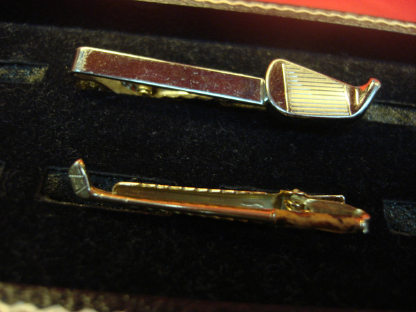 Vintage Anson Tie Clips & Swank Cufflinks - Great Condition, Action Line Designs #67