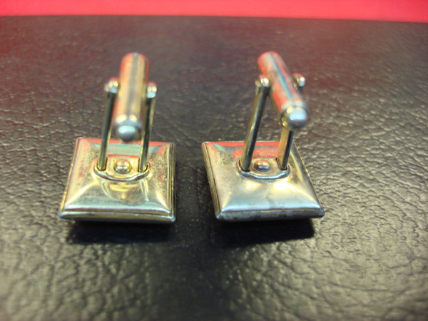 Vintage AMA Cufflinks | Mother of Pearl Backset | Gold-Tone Metal | Pre-Owned