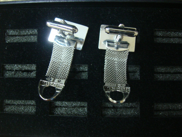 Vintage Silver Tone Wrap-Around Cufflinks - Timeless Design #31