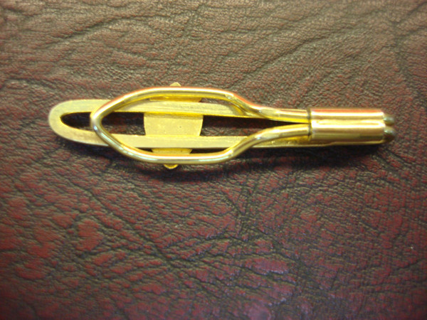 Vintage Cross Enamel Tie Clip - 2 Inch, Excellent Condition