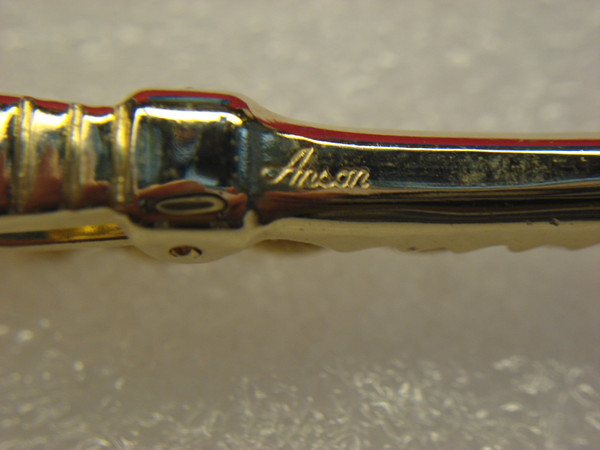 Vintage Anson Gold Tone Tie Clip with Twisted Wire Design - 2.5 Inches