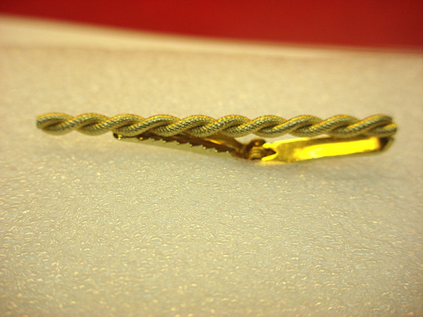 Vintage Anson Gold Tone Tie Clip with Twisted Wire Design - 2.5 Inches
